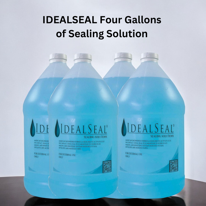 Sealing Solution Gallon with Pump (IDS-128 Blue) - 4 Pack Ideal Seal