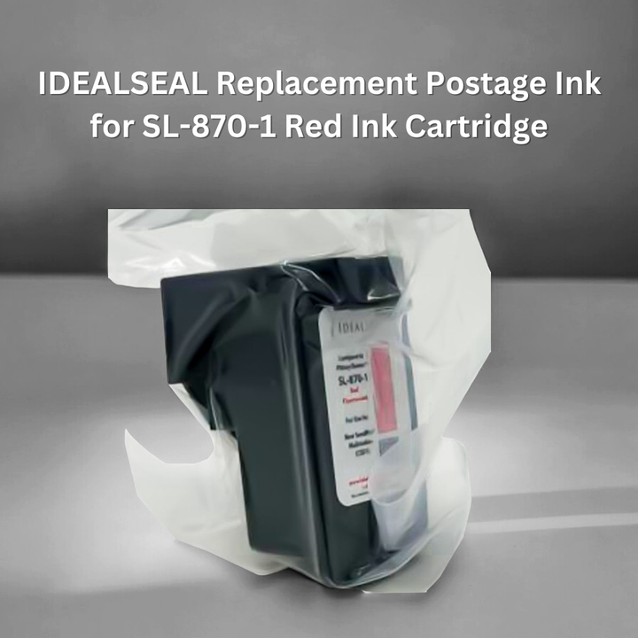 Pitney Bowes Replacement SL-870-1 Red Ink Cartridge (1 Pack)