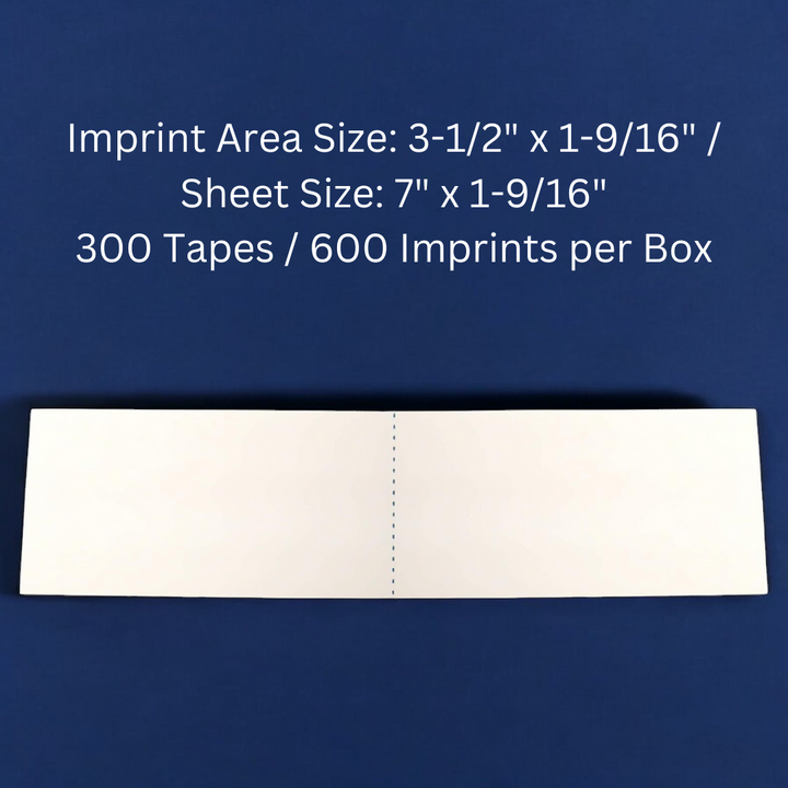 Preferred Postage Supplies Neopost/Hasler 7" x 1-9/16" IS/IM IJ/WJ series Postage Meter Half Tapes Neopost 7465593 Hasler 9004020 Ultra High Quality Label Supply Mart