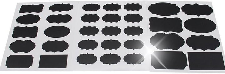 Chalkboard Labels Bundle Saves You Money: 438 Stickers + Erasable 6 White Chalk Markers. Best Large Reusable Labels+Liquid Chalk Pen Decorate Pantry Storage Office (6 Packs (438 Labels)+ 6 Markers)