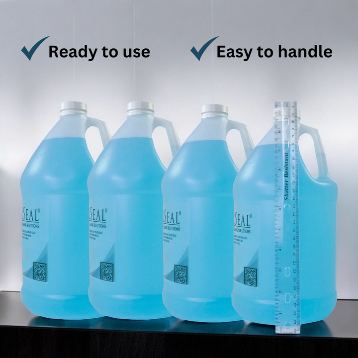 Sealing Solution Gallon with Pump (IDS-128 Blue) - 4 Pack Ideal Seal