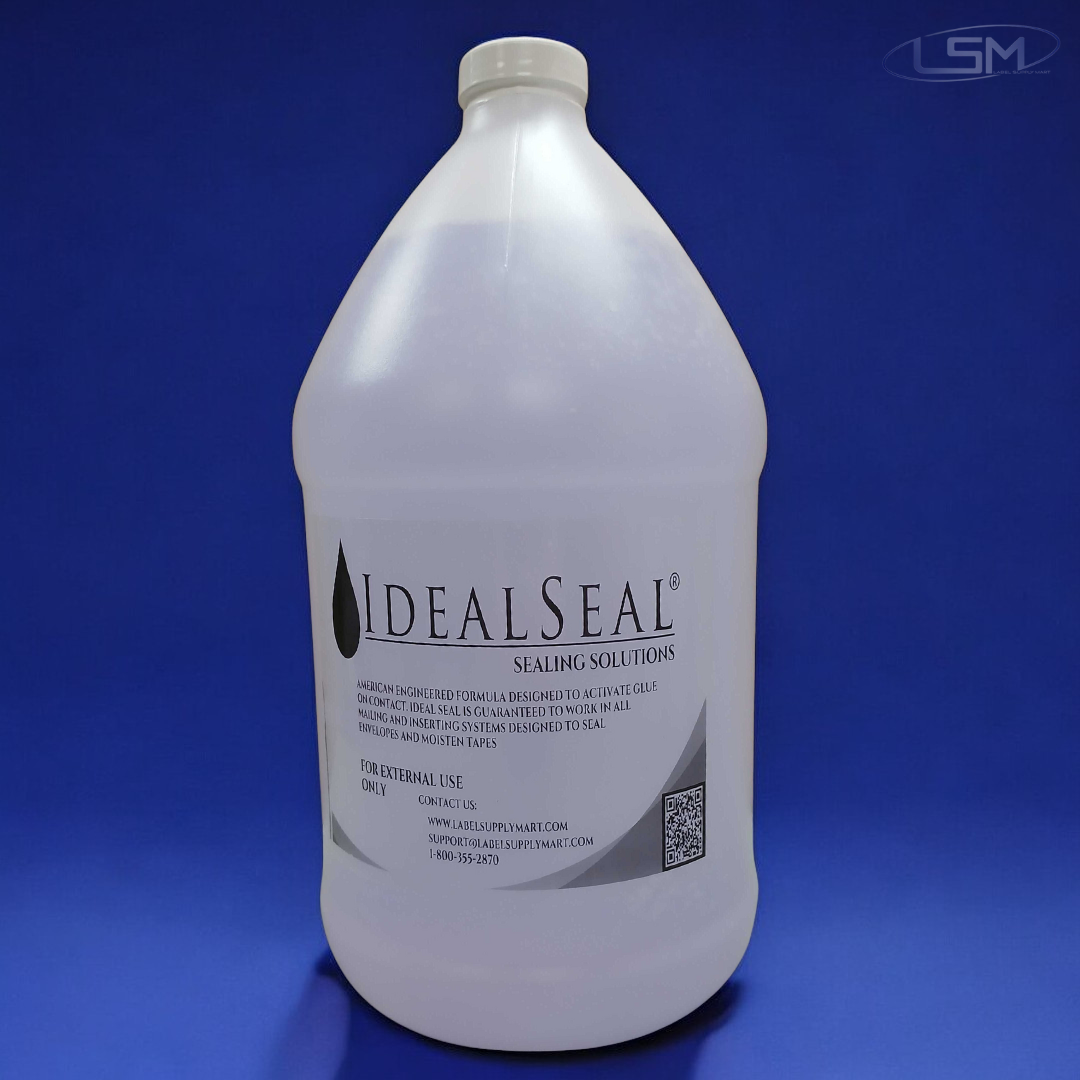 Ideal Seal One Gallon of Sealing Solution DM Series Mailing Systems (1-Gallon-Purple) Label Supply Mart