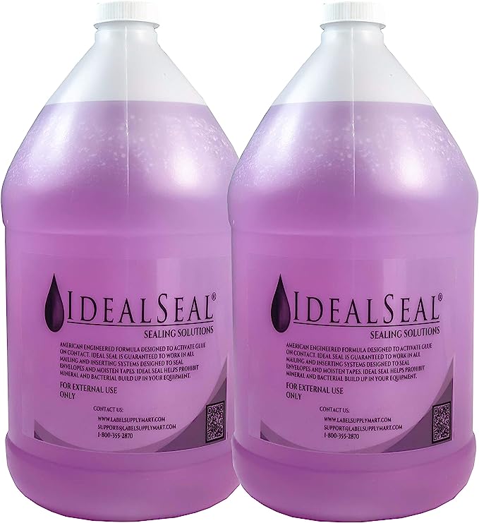 Ideal Seal One Gallon of Sealing Solution DM Series Mailing Systems (2-Gallons-Purple)