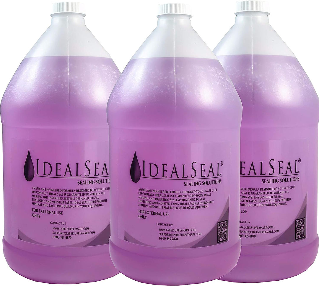 PB 608-0 E-Z Seal Sealing Solution Genuine Compatible IDEALSEAL Half Gallon (64 oz) of Sealing Solution DM Series Mailing Systems (3-Half-Gallons)