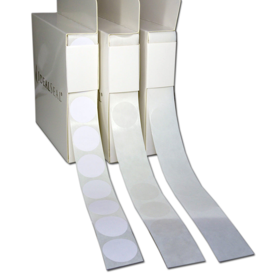 White Round Sticker Labels & Mailing Seals