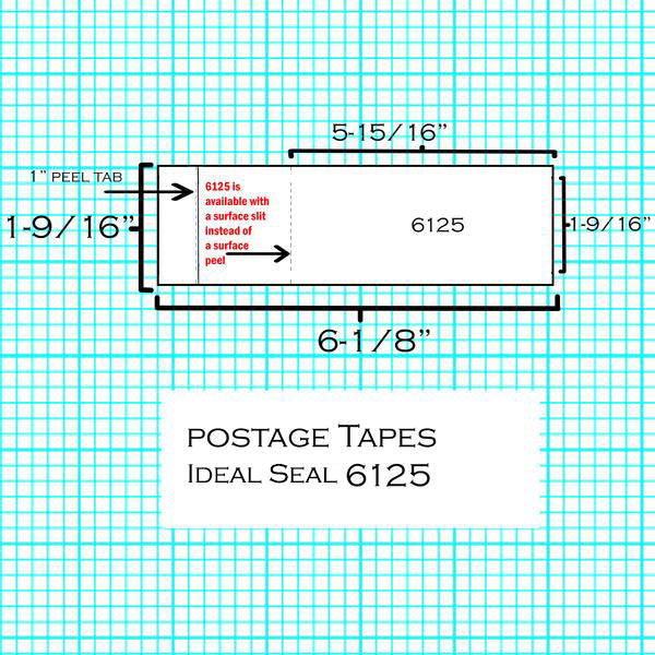 (PT1N12/PT1H12) - Single Tape Self-Adhesive (1200 Strips, 1200 Labels) (6125-4)