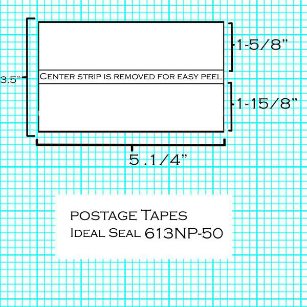(Item #612-9) Postage Tape Sheets for DM100 Series & SendPro® C Series (613)