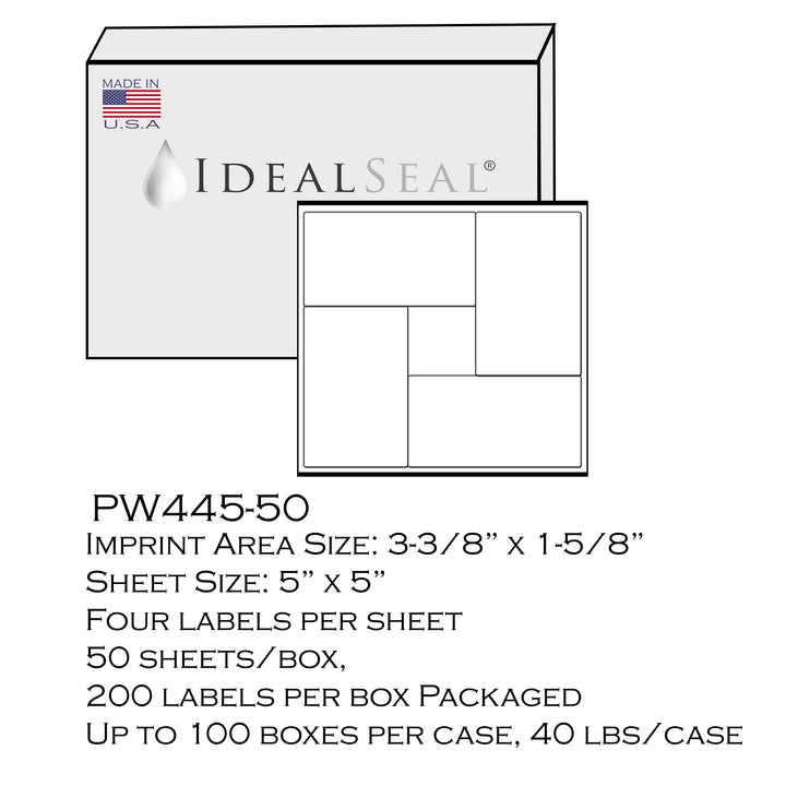 (7465252/9004570) - 4 Label Postage Sheets (445-50)