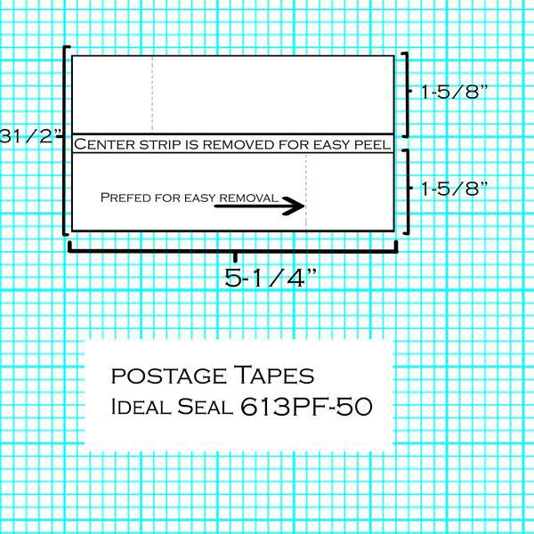 (Item #612-9) Postage Tape Sheets for DM100 Series & SendPro® C Series (613)