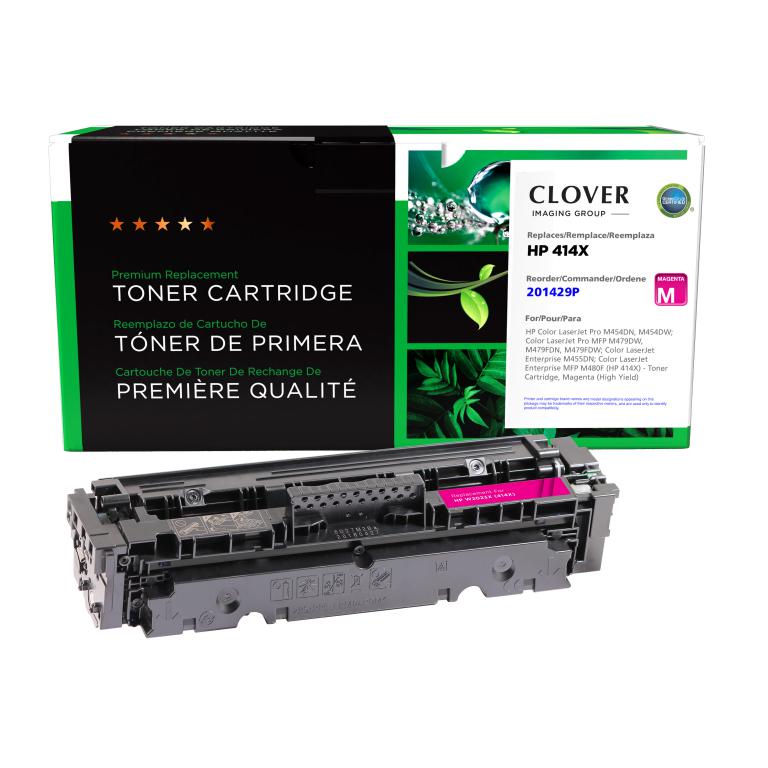High Yield Magenta Toner Cartridge (New Chip) for HP 414X (W2023X)
